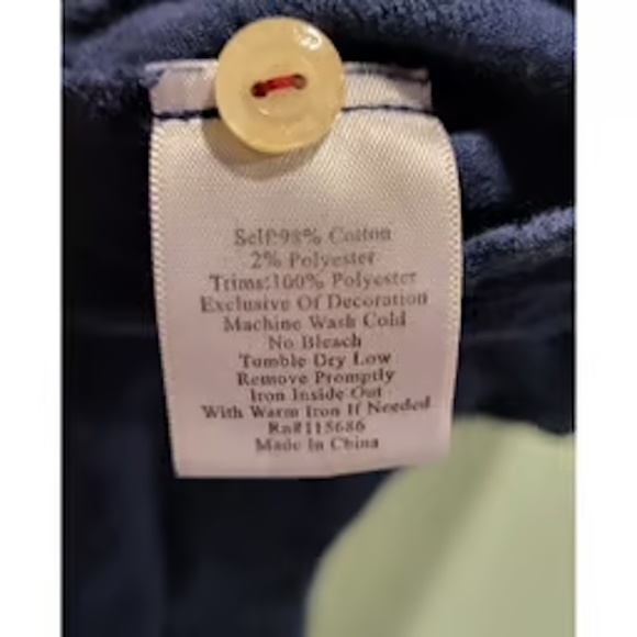 Johnny Was Navy button down top-fantastic Embroidery Coming & Going! - Picture 13 of 16